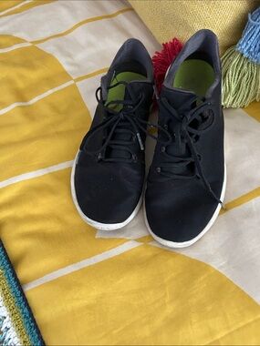 Under Armour Black Lace-Up Sneakers with White Sole